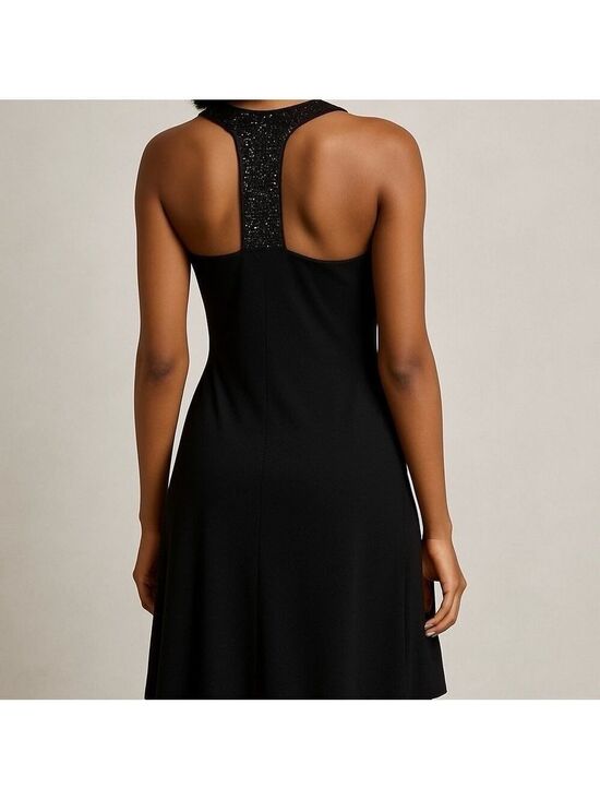 Byer California Dresses & Skirts - B*WEAR by BYER CALIFORNIA Sexy Black Dress w/ Drape Neck & Bling Back Size M